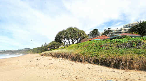 Beach erosion laws have been passed in State Parliament addressing problems experienced in areas such as Campbell’s Beach. Beach erosion laws have been passed in State Parliament addressing problems experienced in areas such as Campbell’s Beach.